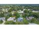 Aerial view of a home featuring a pool and a spacious, green backyard at 685 Chelsea Rd, Longwood, FL 32750