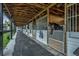 View of several horse stalls inside the barn at 2075 Genova Dr, Oviedo, FL 32765