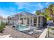 Relaxing screened-in pool with comfortable seating and beautiful landscaping provides a private outdoor oasis at 349 La Creek Ct, Debary, FL 32713