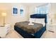 Comfortable bedroom with a plush bed, bedside tables, lamps, and two decorative wall art pieces at 8844 Corcovado Dr, Kissimmee, FL 34747