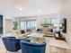 Comfortable living room featuring sofas, marble tables, decor, and sliding glass doors to the outdoor area at 8844 Corcovado Dr, Kissimmee, FL 34747