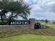 Stone entrance sign for Archer's Mill community at 334 Rover Rd, Ormond Beach, FL 32174