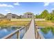 Spacious backyard featuring a view of the home from the dock on the water at 13016 Shady Retreat Loop, Clermont, FL 34711