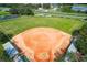 Aerial view of a community baseball field at 5825 Princess Caroline Pl, Leesburg, FL 34748