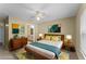 Comfortable bedroom with a ceiling fan and warm, neutral tones at 3478 Westchester Square Blvd # 204, Orlando, FL 32835