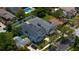 Expansive aerial view showcasing the home, backyard pool, and lush landscaping in a desirable neighborhood at 1020 W Princeton St, Orlando, FL 32804