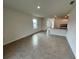 Spacious living room with tile flooring and open floor plan at 3503 Fort Mellon Ln, Sanford, FL 32773