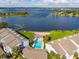 Community pool and lake view at 4113 Fairview Vista Pt # 212, Orlando, FL 32804