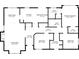 Detailed floor plan of the home layout with dimensions of the primary rooms at 304 Hibiscus St, Chuluota, FL 32766