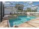 Relaxing pool area with screened enclosure and brick pavers at 290 Thomas Dr, Casselberry, FL 32707