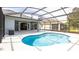 The home has a private screened-in pool offering a serene outdoor oasis at 4245 Arlington Ridge Blvd, Leesburg, FL 34748