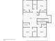 Detailed second floor plan illustrating bedroom and bathroom locations in the house at 772 Stephens Pass Cv, Lake Mary, FL 32746