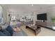 Open concept living space with modern furniture and access to kitchen and dining area at 5511 Stable Mate Dr, Apopka, FL 32712
