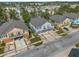 View of townhomes showcasing garages and exterior architectural details at 3010 San Jacinto Cir # 3010, Sanford, FL 32771