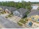 Aerial view of townhomes showing modern architecture and manicured landscaping at 3010 San Jacinto Cir # 3010, Sanford, FL 32771