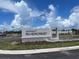 Estates at Rivercrest community sign with blue skies at 1173 Basalt Ln, Sanford, FL 32771