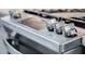 Close-up of a stainless steel stove top at 4260 S Atlantic Ave, Port Orange, FL 32127