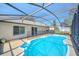 Relax in this enclosed pool with a spacious deck and outdoor seating areas at 2204 Clementine Trl, Clermont, FL 34714
