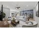 Bright and airy living room with plush seating, modern decor, and a seamless flow into the kitchen at 13882 Sw 56Th Ln, Ocala, FL 34482