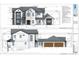Front and left elevation showing the architectural design of a two-story modern home at 17710 Broad St, Montverde, FL 34756