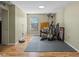 Home gym with durable flooring, window, and exercise equipment at 1911 Betsy Ross Ln, St Cloud, FL 34769
