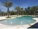 Community pool with shallow wading area and fountains provides a relaxing place to gather with friends and neighbors at 17608 Saw Palmetto Ave, Clermont, FL 34714