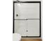 Modern shower featuring white subway tile, glass enclosure, and black shower fixtures at 2171 E South St # 5, Orlando, FL 32803