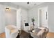 Office space with clear glass desk and chairs, neutral walls, and modern decor at 1904 Illinois St, Orlando, FL 32803