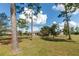 Spacious backyard with mature trees and a large grassy area at 19808 Seaview St, Orlando, FL 32833