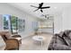 Open-concept living space with kitchen views and ample natural light, ideal for modern living at 4024 W Danby Ct, Winter Springs, FL 32708
