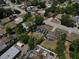 Aerial view of neighborhood home with mature trees and lush landscaping at 5018 Figwood Ln, Orlando, FL 32808