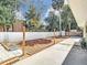 Large fenced backyard with patio and room to enjoy at 5240 N Lake Burkett Ln, Winter Park, FL 32792