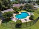 Inviting backyard pool area with fencing and lounge chairs, perfect for relaxing and outdoor enjoyment at 5240 N Lake Burkett Ln, Winter Park, FL 32792