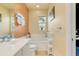 Bathroom with soaking tub and single vanity at 8547 Leatherleaf Ln, Orlando, FL 32827