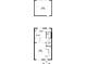 Detailed floor plan showing the layout of a two-story townhome at 1344 Lumpini St, Saint Cloud, FL 34771