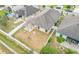 Aerial view of backyard with pergola and fence at 171 Pheasant Dr, Haines City, FL 33844