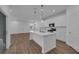 Modern kitchen with island and stainless steel appliances at 434 Belmond Dr, Debary, FL 32713