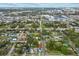 Urban neighborhood with modern homes near city skyline, stadium, and community pond at 801 W Anderson St, Orlando, FL 32805