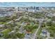 City neighborhood with modern homes near downtown skyline, stadium, and natural waterways at 801 W Anderson St, Orlando, FL 32805