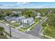 Birds-eye view of modern homes surrounded by mature trees in a well-established neighborhood at 801 W Anderson St, Orlando, FL 32805