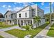 Contemporary two-story home with unique architectural features and lush landscaping at 801 W Anderson St, Orlando, FL 32805
