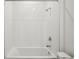 Clean bathroom with a shower/tub combo and double vanity at 2149 Rosewood Dr, Bartow, FL 33830
