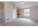 Well-lit bedroom offers comfortable space with built-in desk area and large window with natural light at 6893 Hidden Glade Pl, Sanford, FL 32771