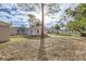 A view of the backyard showing home and ample space at 1009 Perkins St, Leesburg, FL 34748