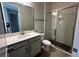 Guest bathroom with vanity, toilet, and shower at 371 Lady Palm St, Apopka, FL 32703