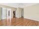 Primary bedroom with access to patio and kitchen at 2871 Sandy Cay St, Clermont, FL 34711