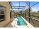 Beautifully screened-in pool with lush landscaping offers serene privacy at 2815 Crane Trace Cir, Orlando, FL 32837