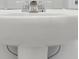 Bathroom pedestal sink with chrome faucet at 16387 Happy Eagle Dr, Clermont, FL 34714