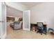 View from living area through french doors into home office at 1989 Marsh Hen Vlg, Deland, FL 32720