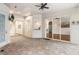 Covered lanai with brick pavers, a ceiling fan, and view into the home at 943 Elm Harbor Ct, Lake Mary, FL 32746